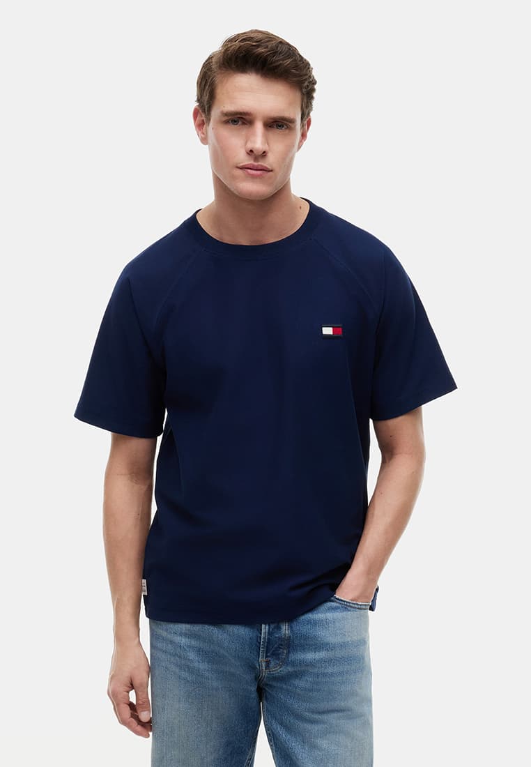 Flag Raglan Sleeves Relaxed Jersey T-Shirt - Th Mainline