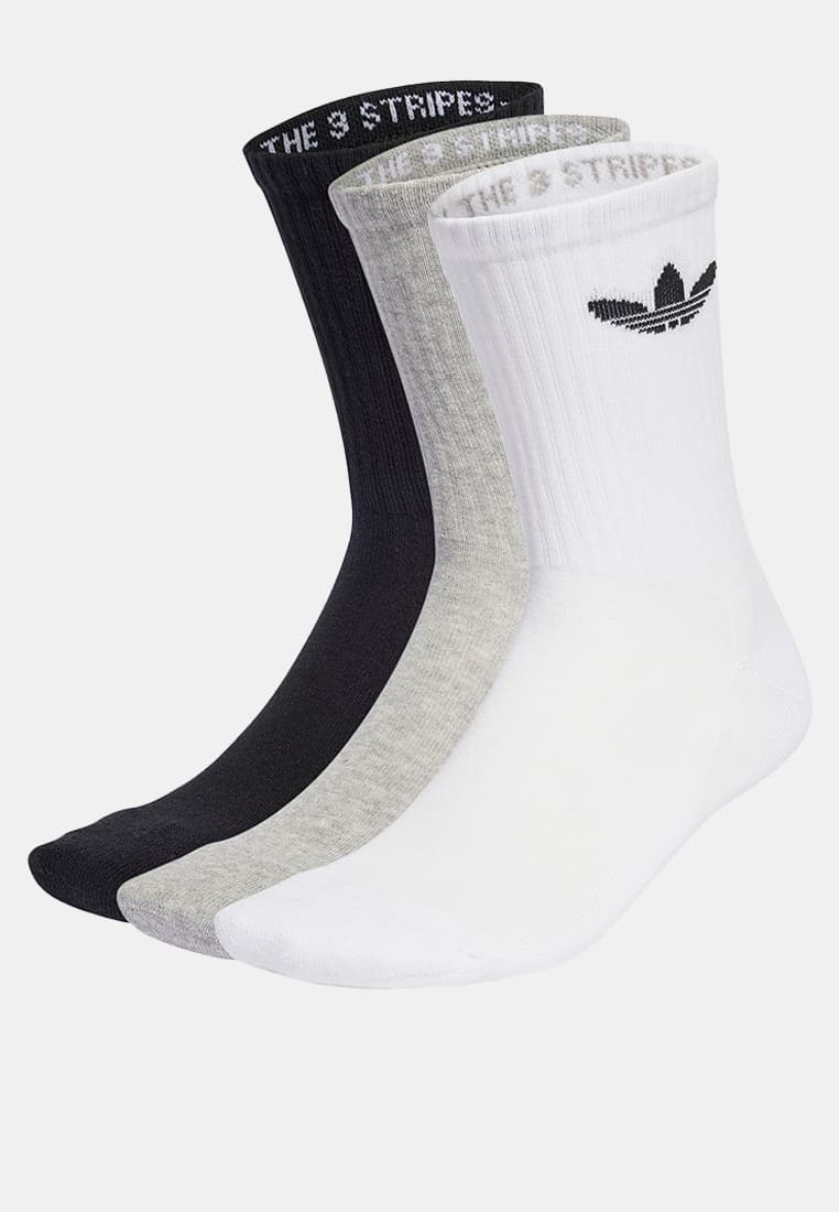 Trefoil Cushion Crew Socks 3 Pairs
