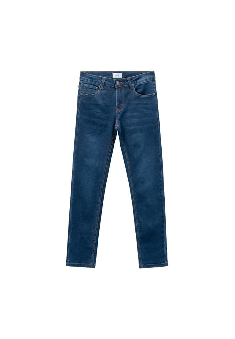 DRUM Casual Skinny to Slim Fit Jeans- Dark Blue