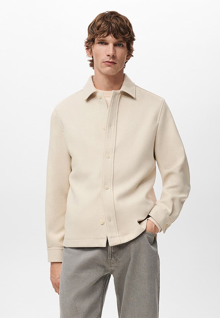 Wool Overshirt with Buttons