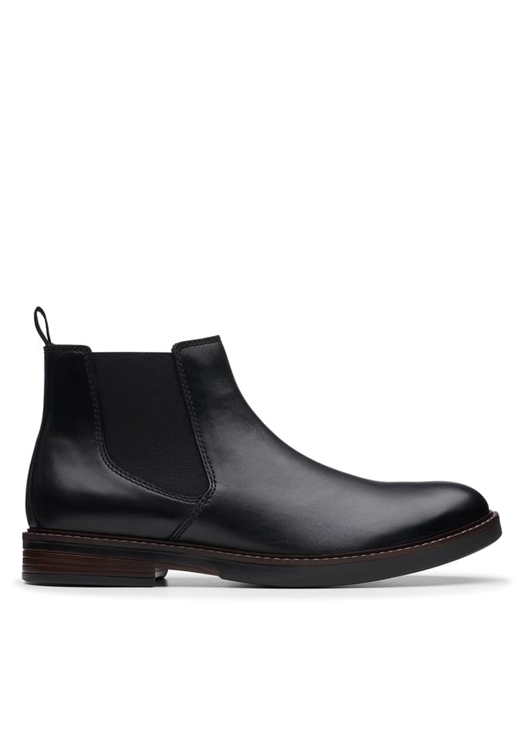 Mens Paulson Up Boots - Black Leather