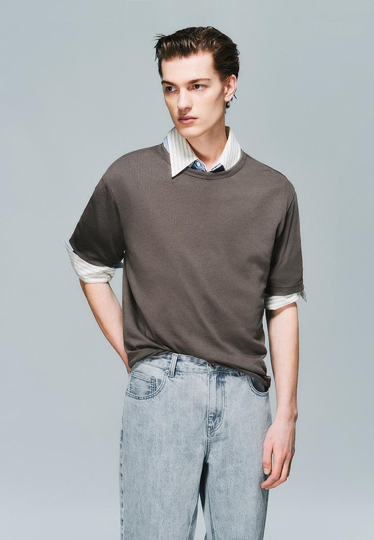 Casual Crew Neck Short Sleeve Tee