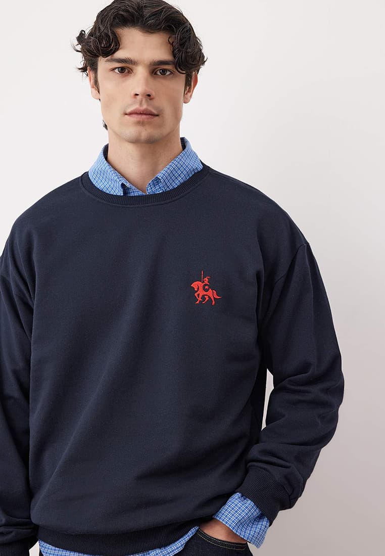 Horse Embroidered Sweatshirt