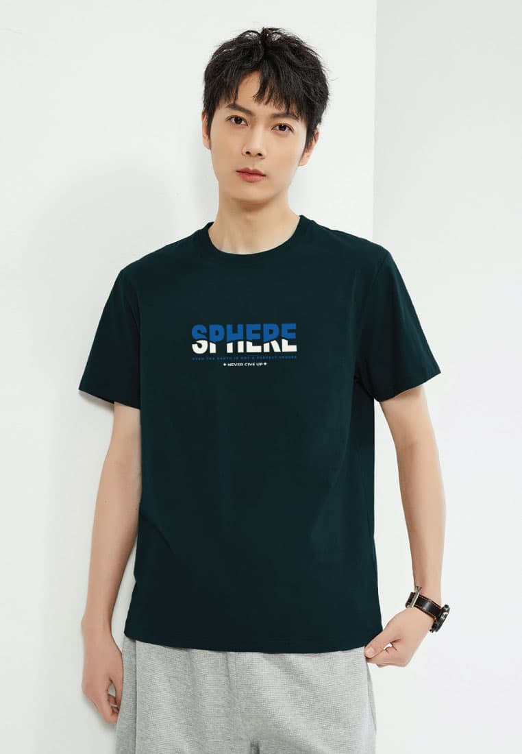 Men's Cotton Short Sleeve Print Tee 13096299